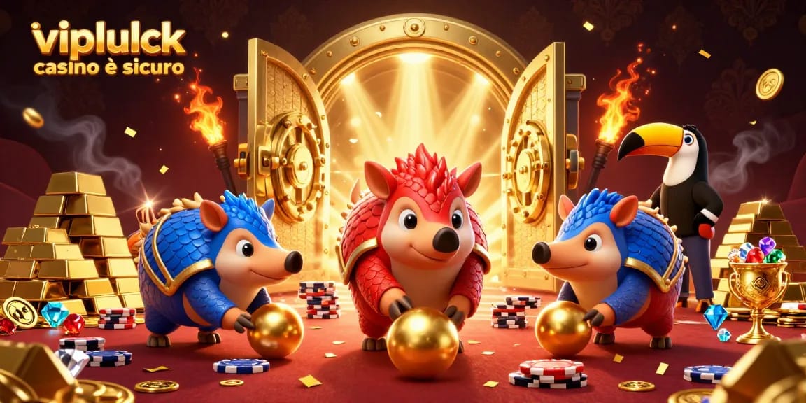 Scopri se vipluck casino è sicuro attraverso questa vivace illustrazione di due pangolini rivali nei casinò.