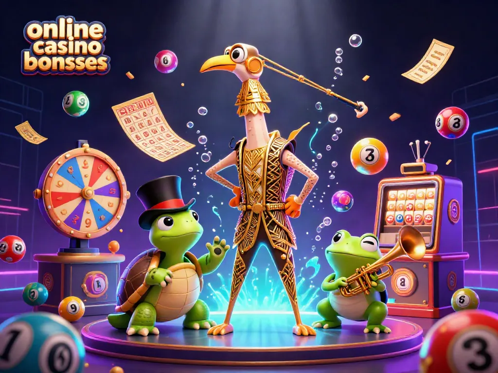 Engage with online casino bonuses featuring colorful characters and dynamic gaming elements.