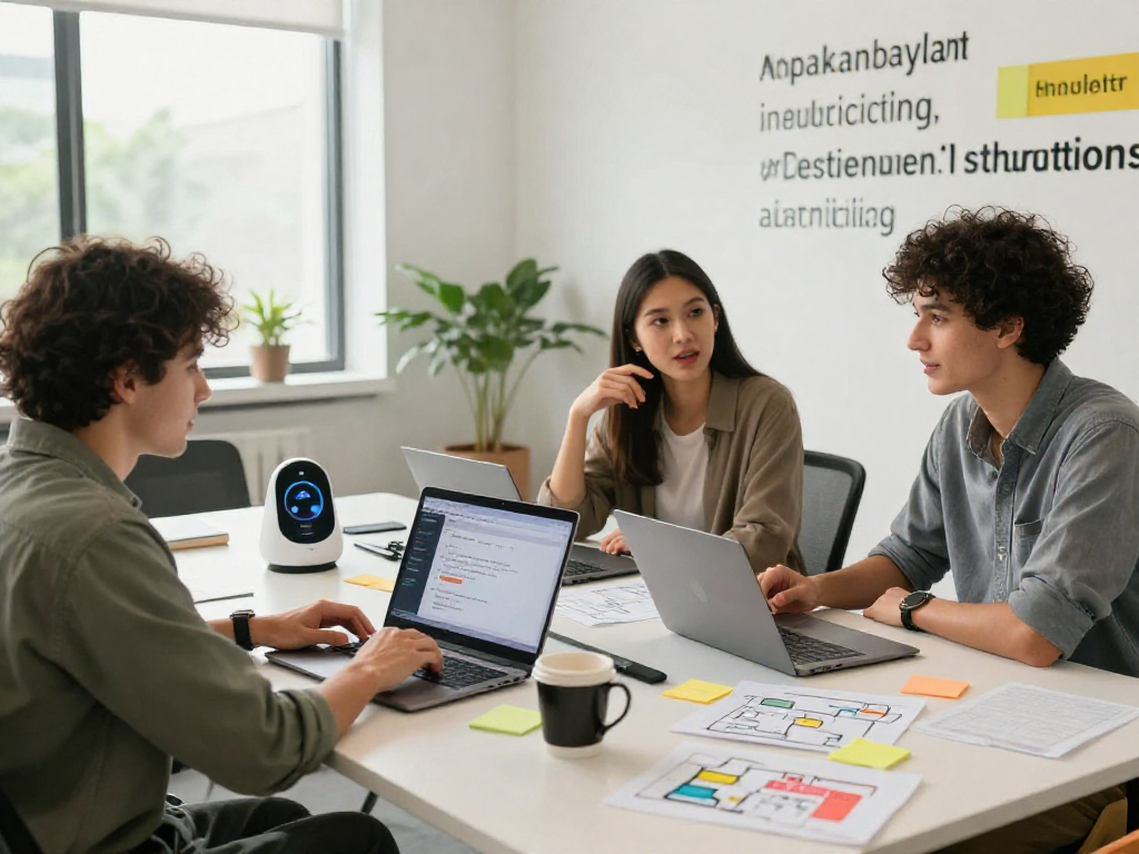 Interactive session on spicy chat ai enhancing team collaboration in a modern workspace.