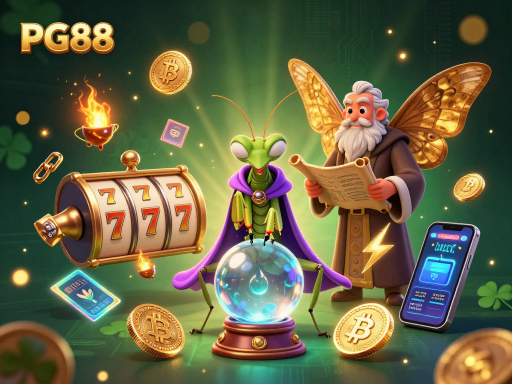 Experience the thrill of PG88 with a vibrant 3D casino scene filled with fortune and jackpots.